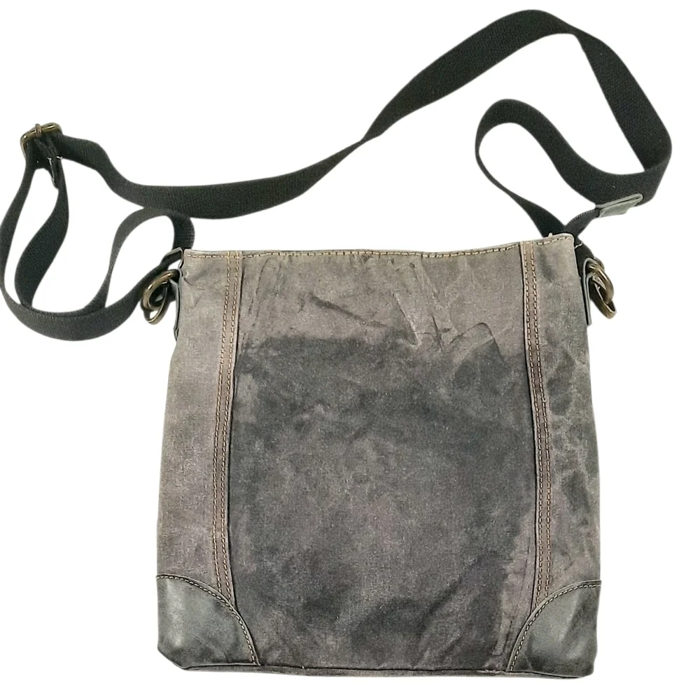 Cargoit Grey Canvas Crossbody Bag - Picture 2 of 5